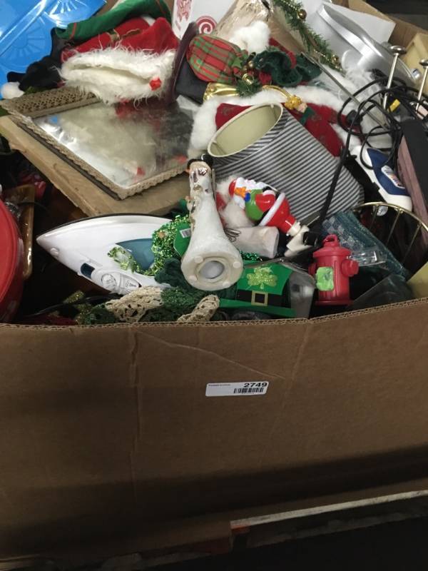 lot 27490 image: Gaylord with Large Quantity of Swap and Shop Random Items Gaylord not included bring your own bags or totes