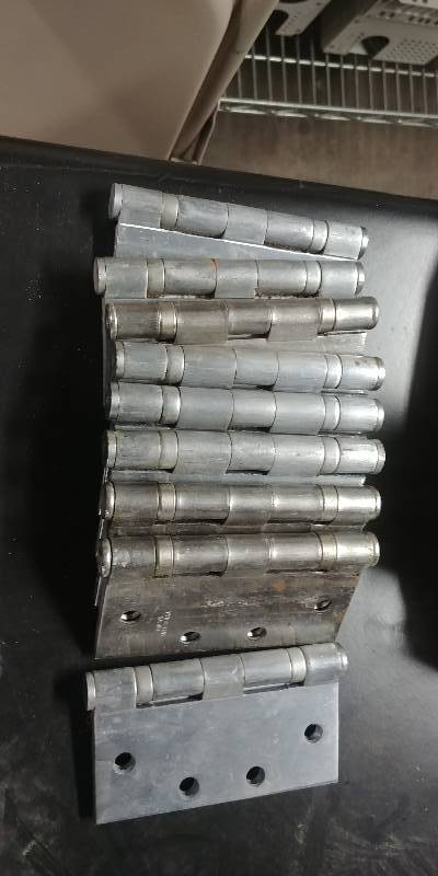 lot 6190 image: Lot of Large Commercial Grade Hinges