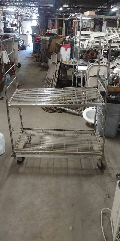lot 46 image: Stainless Steel Rack on Casters