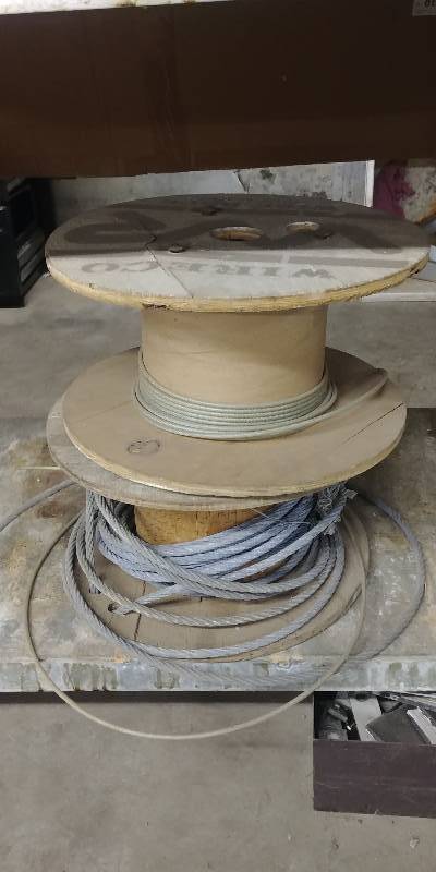 lot 68 image: 2 Spools of Wire Rope Cable