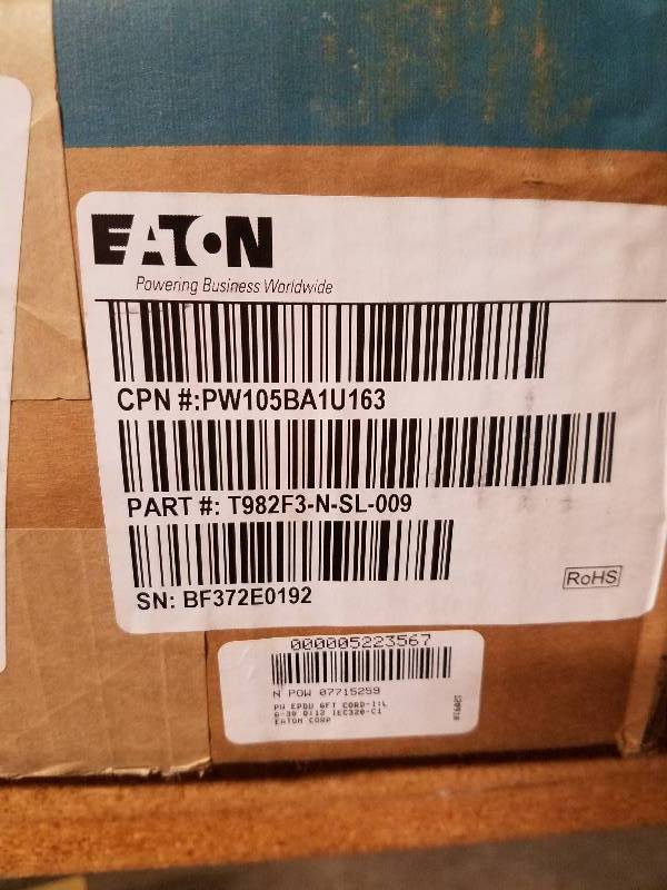 lot 3177 image: NEW Eaton PDU (Power Distribution Unit)