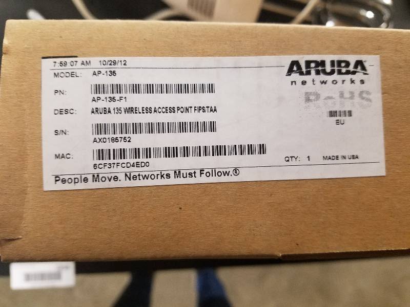 lot 5945 image: Aruba AP-135 Wireless Access Point