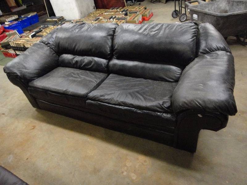 lot 795 image: Black Couch