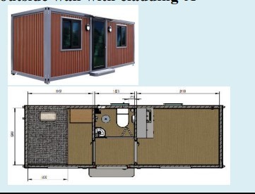 lot 555 image: Unused 20ft-Container Mobile Office  Customized