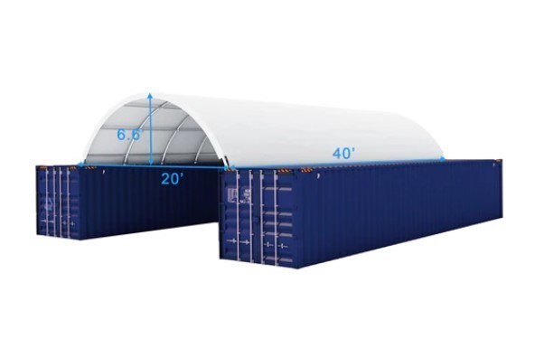lot 649 image: Unused Suihe C2040 Container Shelter Canopy