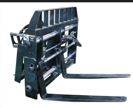 lot 694A image: Skid Steer Side Shift Pallet Forks  Suihe