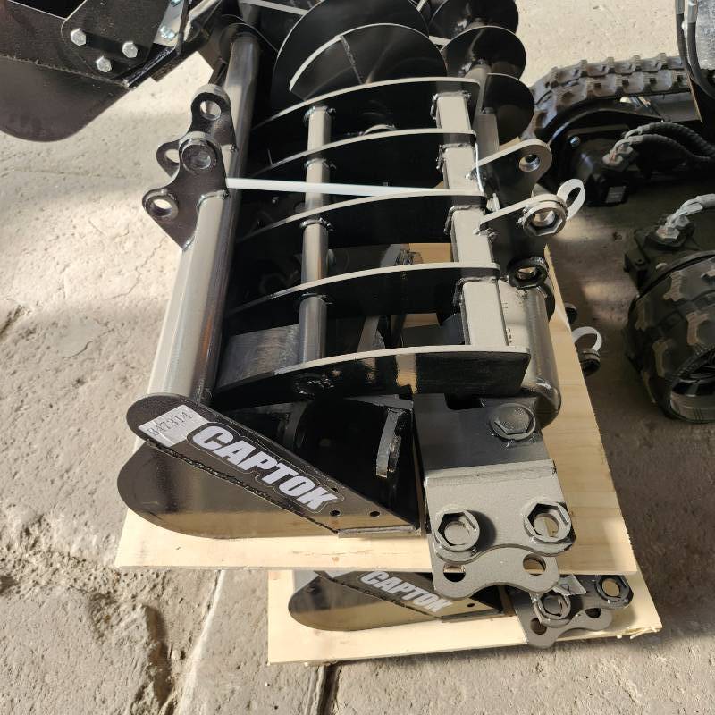 lot 8368 image: Unused CAPTOK Mini Excavator Attachments  QTY 8 Piece Set