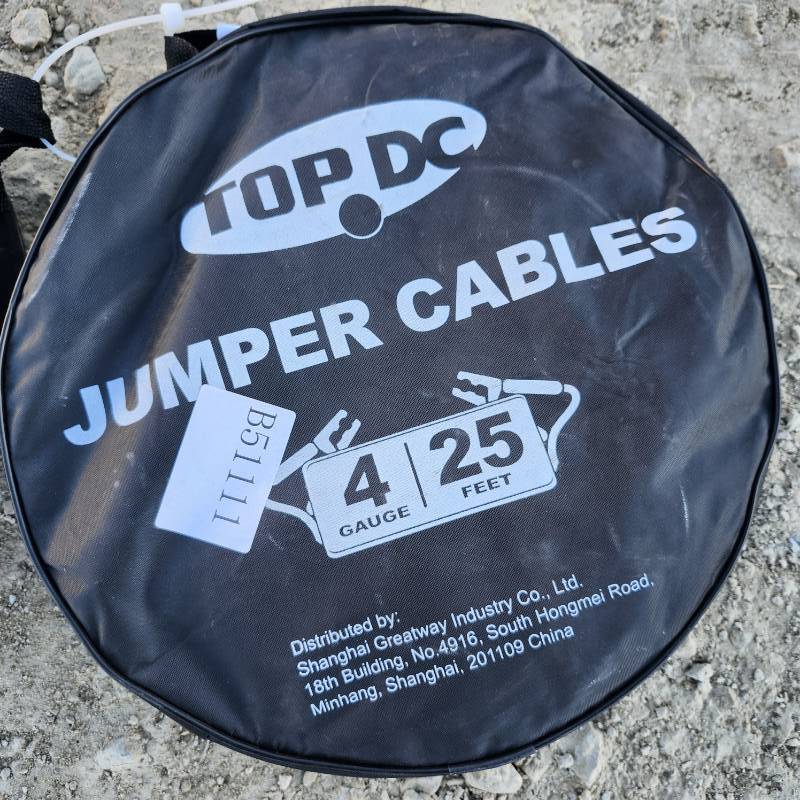 lot 8332 image: Unused HYGE Jump Battery Cables  With Carrying Case