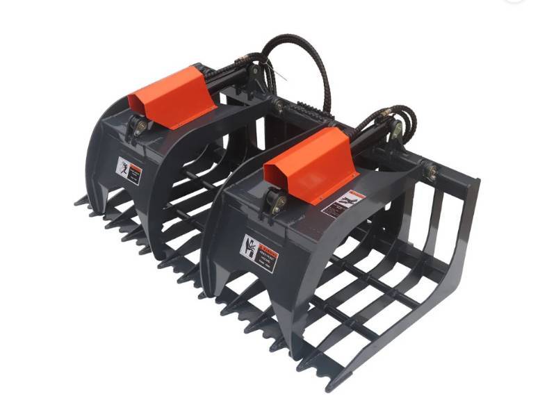 lot 3646 image: Unused TMG-SG84 Rock Skeleton Grapple Skid Steer 84