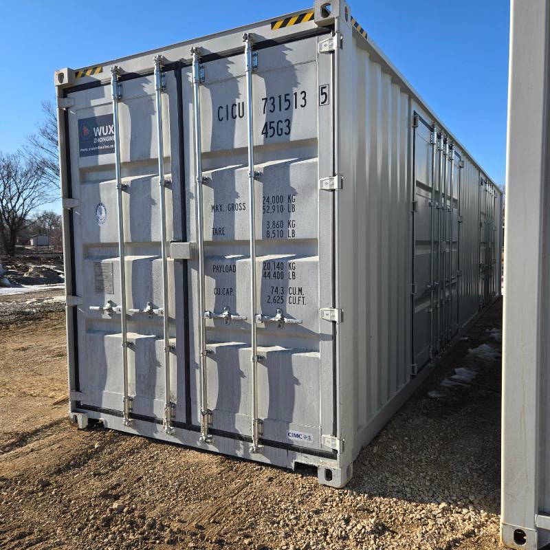 lot 2484 image: One Way Use 40 High Cube Storage Container, 2 Door Opening, End Opening  Wolverine CICU7315135