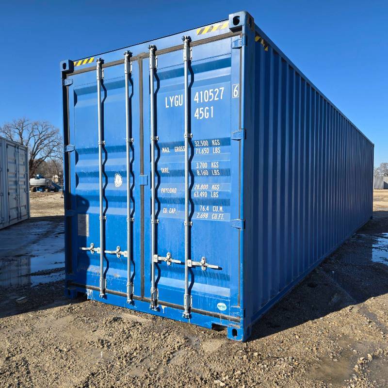 lot 6348 image: One Way Use 40 High Cube Storage Container, 2 Door Opening, End Opening  Metal Products&nbspXHCU5651551