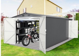 lot 1817 image: Unused 2025 Portable Metal Shed 10 x 20 FT