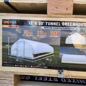 lot 3617A image: Unused TMG-GH1230 Greenhouse 1230 clear EVA 6 mil