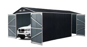 lot 3621 image: Unused TMG-MS1320A Metal Shed Garage 13FT x 20FT
