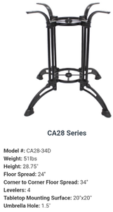 lot 39737 image: Cast Iron Table Base CA28-34D
