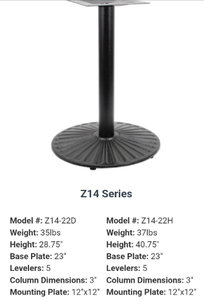 lot 39738 image: Cast Iron Table Base Z14-22D