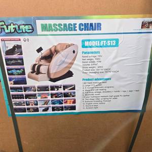 lot 8337 image: Future FT- S13 Luxury Full Body Message Chair