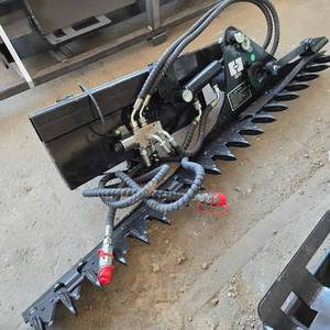 lot 8382 image: Mini Skid Hedge Trimmer (Mini Skid Steer Attachment)