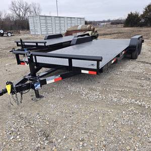 lot 301 image: NEW 2025 20 7K Texoma Car Hauler  Dual Dexter Axles Trailer