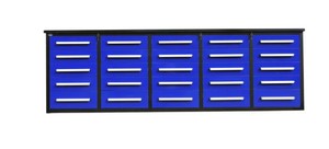 lot 1808 image: Unused 2023 Steelman 10FT-25D Blue Work Bench with 25 Drawers