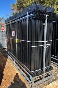 lot 6028 image: Unused 2025 Raytree Powder Coated Fencing  RPCF10-7FT&nbsp- Due to a delay in shipping, this item will be loaded out the following week of posted load out dates. Arrangements will be made after the auction has ended.&nbsp