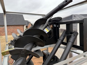 lot 20505 image: Hydraulic Post Hole Auger with Quick Attach Application and 9, 12 and 18 Bits