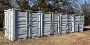 lot 20509 image: 40 Foot High Cube C Container with 4 side double doors and 2 rear doors - First Trip and In Great Condition