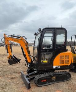 lot 20481 image: AGT NT30 Cabbed Yanmar Diesel 6000 pound Mini Excavator with Hydraulic Thumb, Boom Tilt, and Much Larger Weight