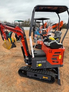 lot 20475 image: DM12RX-C Plus Mini Excavator 2024 Updated Model 1 Ton Mini Small Excavator, With Hydraulic Thumb and Pilot System, Dual Display Cameras, Fuel Injected Engine and Swing Boom