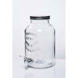 lot 30160 image: Better Homes & Gardens 2 Gallon Rectangular Glass Beverage Dispenser