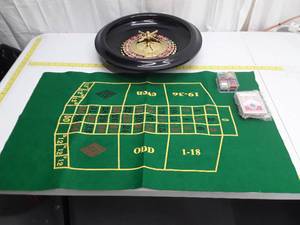 lot 30179 image: Home Roulette Wheel - Missing Ball