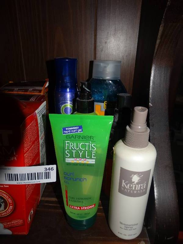 lot 346 image: Hair Products & 8 Boxed Hair Color.
