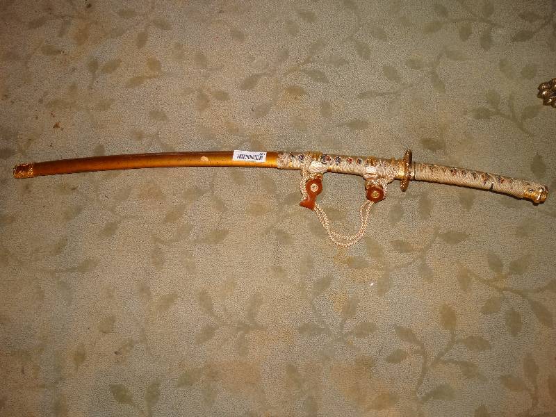 lot 369 image: Samurai Sword in Decorative Sheath. Very Nice.