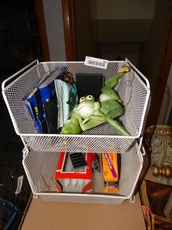 lot 500 image: Stacking Storage Bins wContents.
