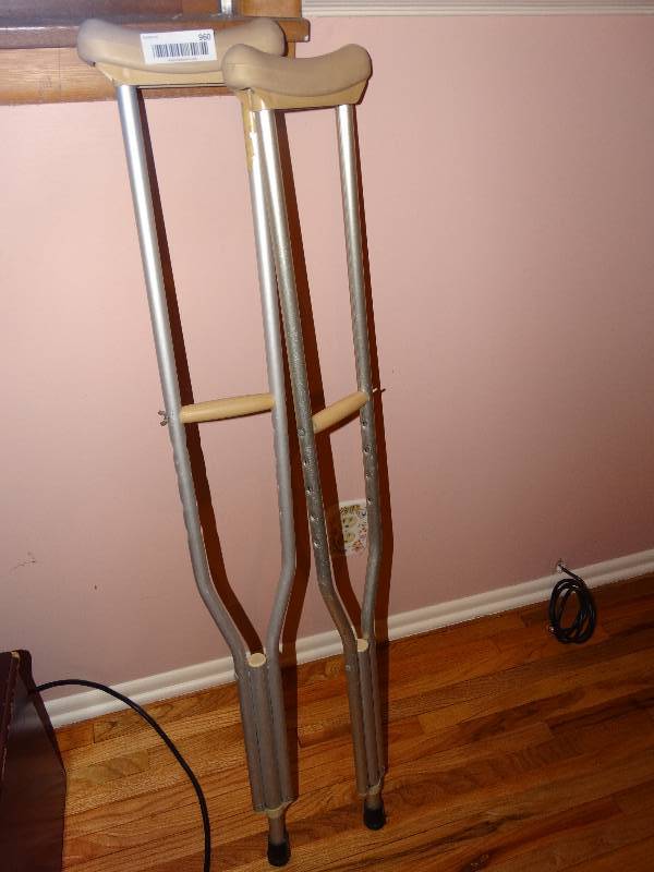 lot 960 image: Pair of Crutches.