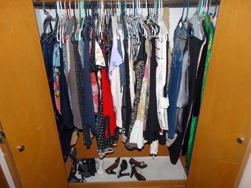 lot 963 image: Clothes & Shoes in Right Closet - in Large Bedroom.