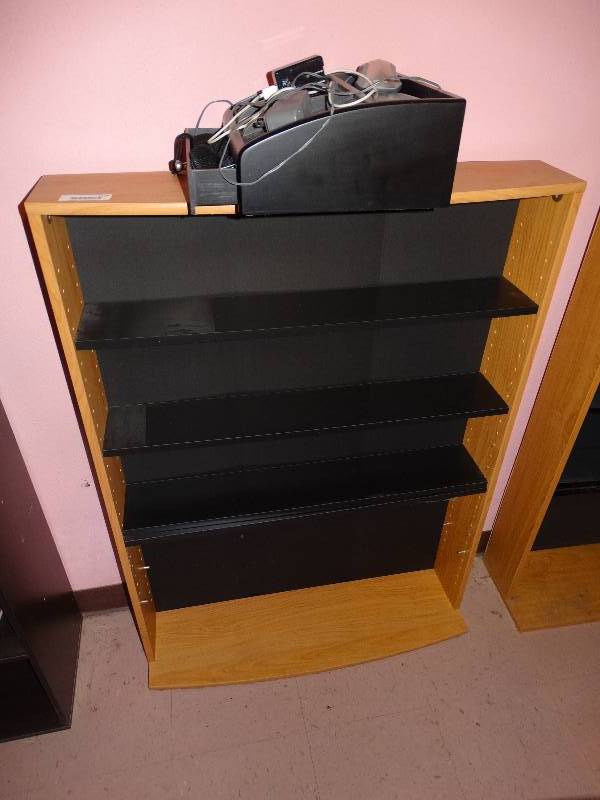 lot 1109 image: CDDVD Storage Shelf Unit & Charging Station wContents.