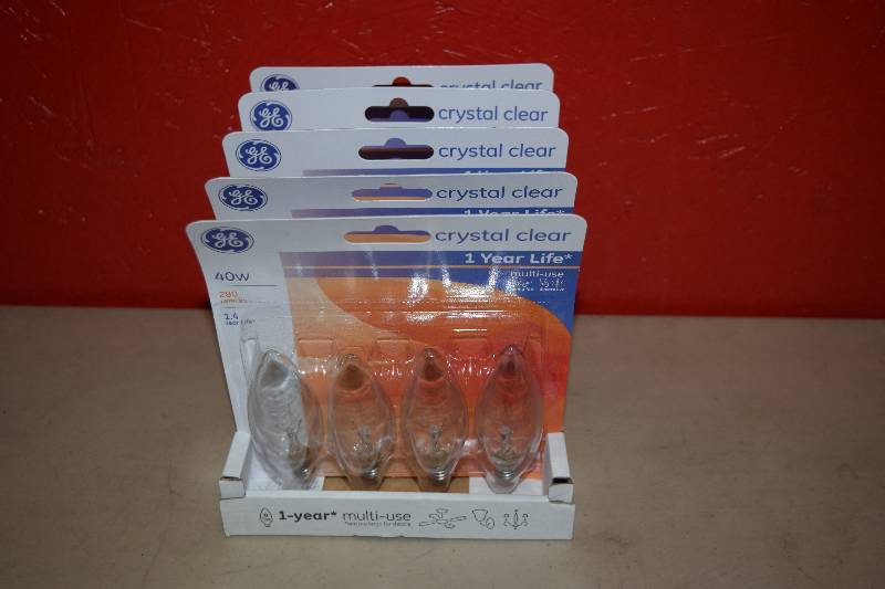 lot 42 image: 20 GE Crystal Clear Multi-Use Bulbs