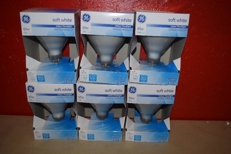 lot 73 image: 6 GE Soft White Indoor Floodlights