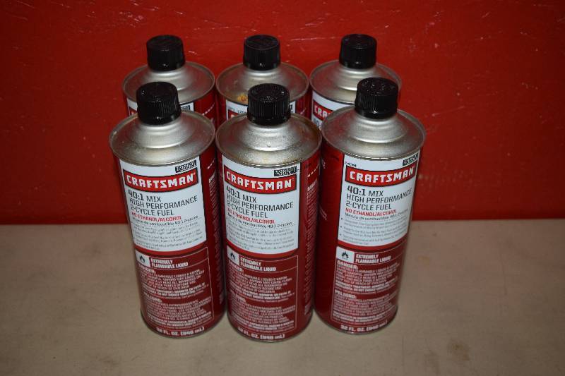 lot 149 image: 6 Cans Craftsman High Performance 2-Cycle Fuel