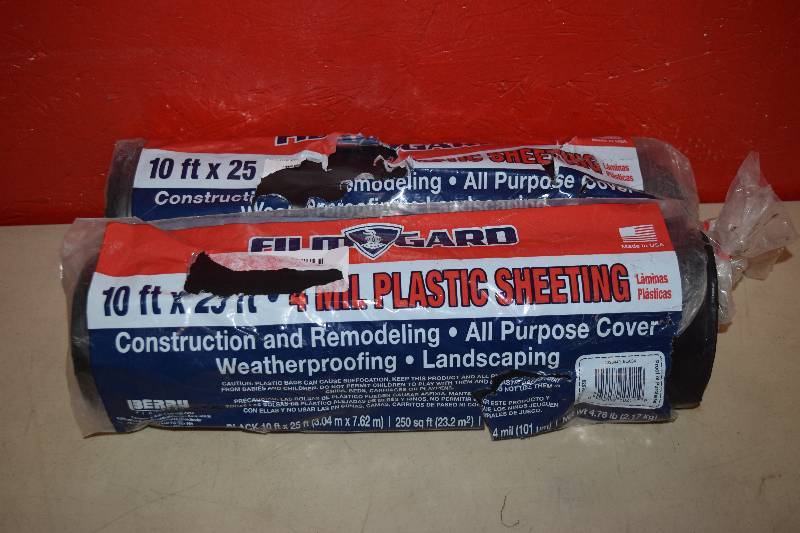 lot 218 image: 2 Rolls Filmgard Plastic Sheeting
