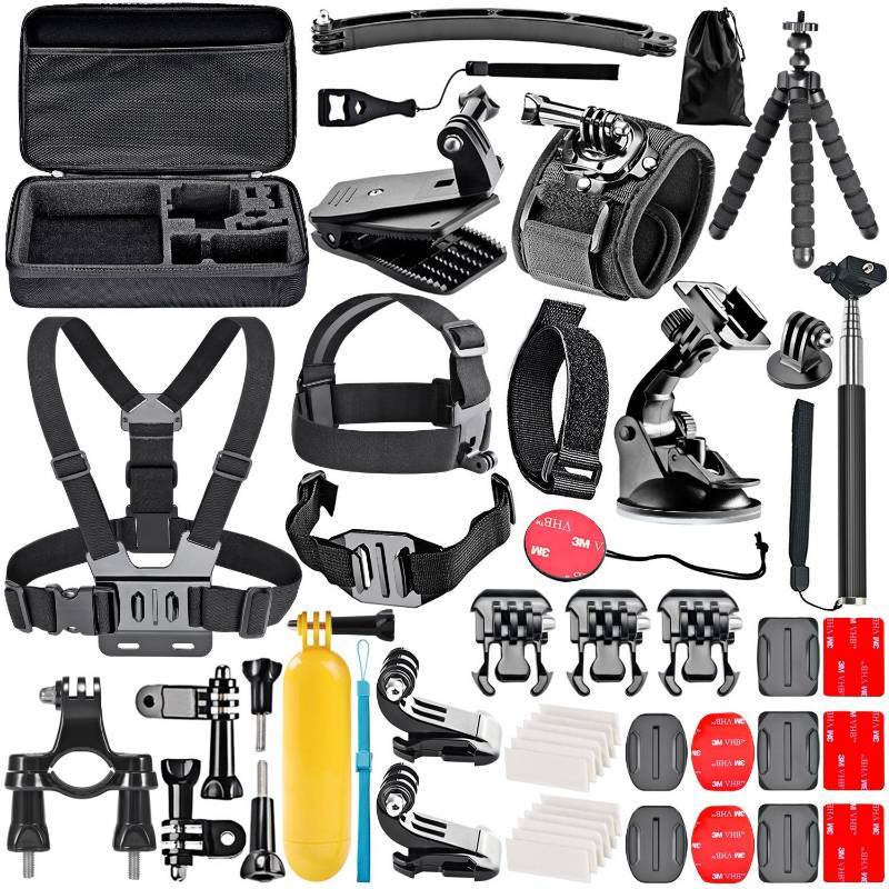 lot 259 image: Neewer 50-in-1 Action Camera Accessory Kit for Go Pro