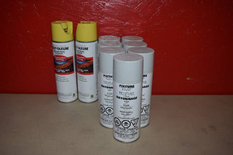 lot 252 image: 9 Cans Spray Paint