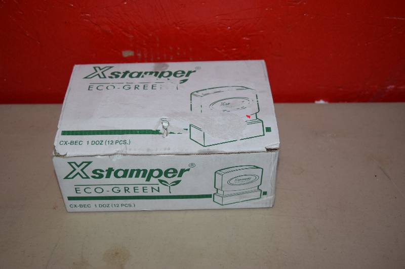 lot 263 image: 12 X-Stamper Eco-Green Stamps