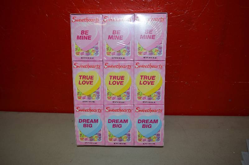 lot 296 image: 36 Boxes Sweethearts Conversation Heart Candy