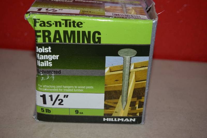 lot 321 image: 5 Pound Box Fas-N-Tite Framing Joist Hanger Nails