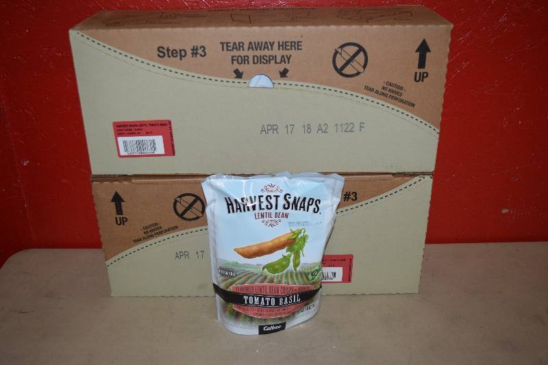 lot 333 image: 16 Bags Harvest Snaps Lentil Bean Crisps