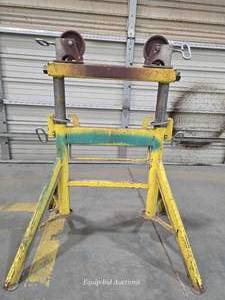 lot 48658 image: Industrial Pipe Roller Stand with Adjustable Height
