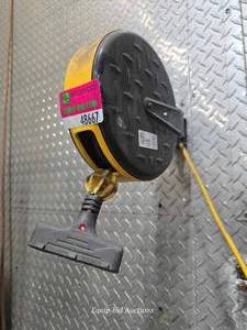 lot 48667 image: Industrial Retractable Power Cord Reel with Multiple Outlets&nbsp