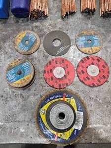lot 48708 image: (6) Assorted Industrial Grinding &amp Cutting Discs Lot